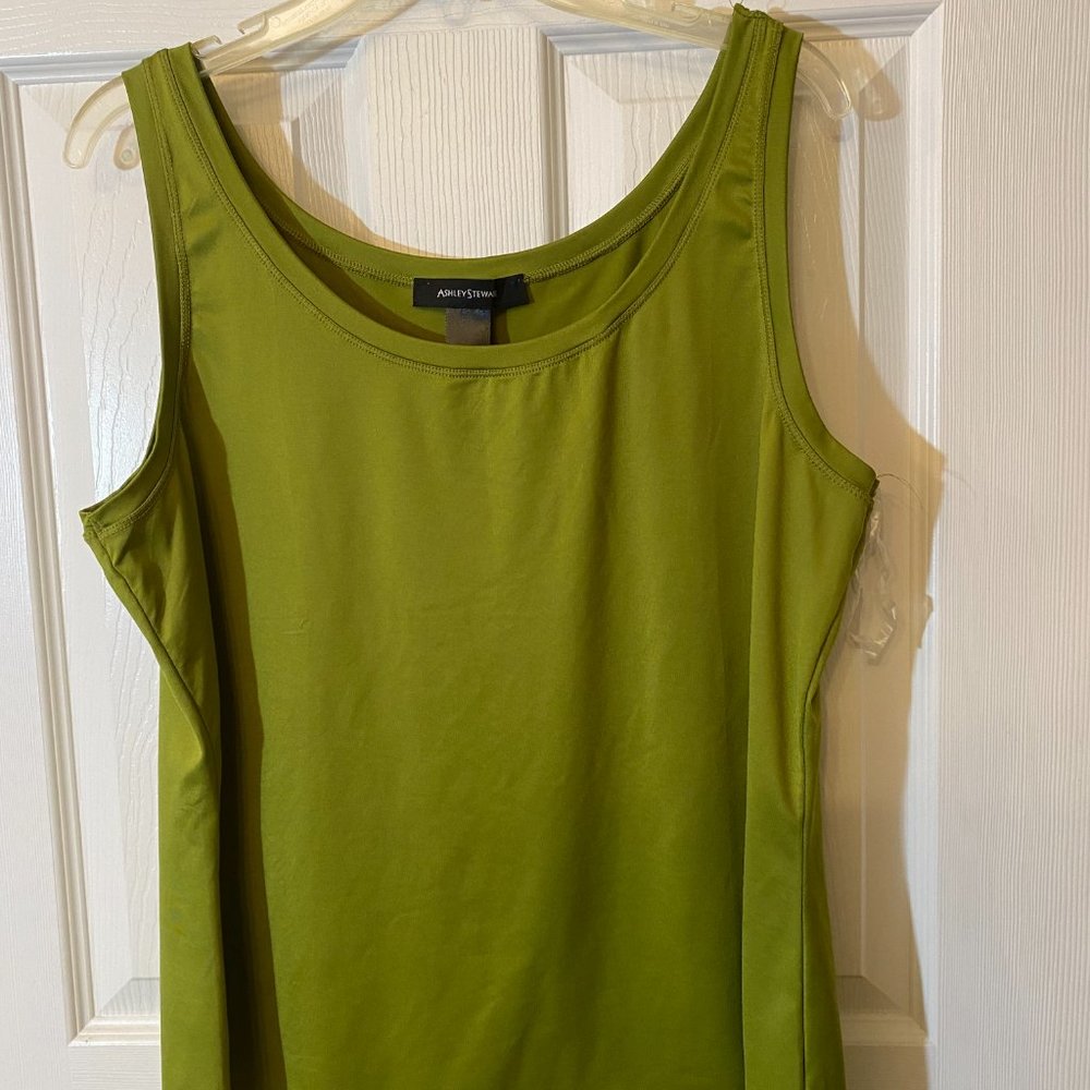 ASHLEY STEWART Olive Green Tank Top - Picture 2 of 5